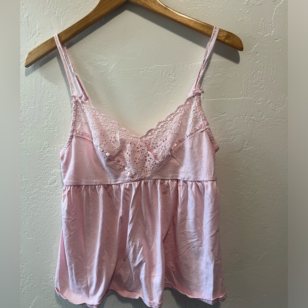 Victoria's Secret Pink Lace Chemise with Adjustable Straps